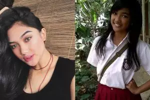 8 Foto jadul Marion Jola saat SD dan SMP, cantik sejak kecil 