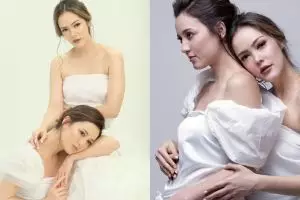 10 Pesona Cathy Sharon & Julie Estelle bergaun senada, bikin meleleh