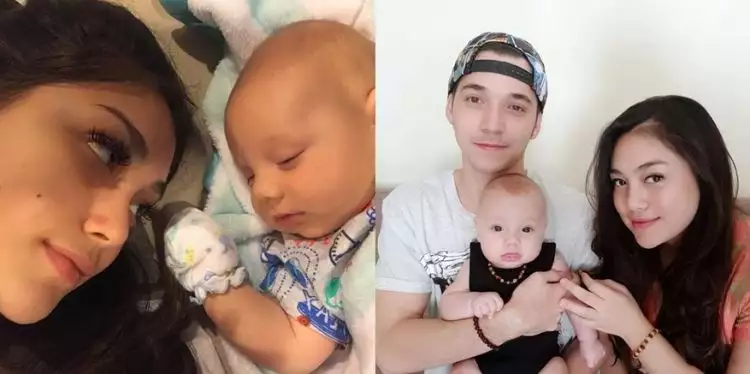 Selfie bareng, Celine & bayinya sama-sama dibilang mirip boneka