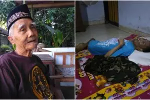 Kisah Sandiman, usia 78 tahun sendirian rawat dua anaknya yang cacat