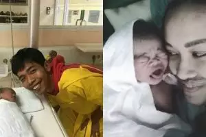 Istri Dede Sunandar lahirkan anak kedua, ini potret bahagianya