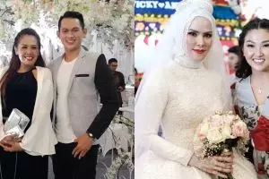 Gaya 6 seleb di pernikahan Angel Lelga & Vicky, glamor & kece abis