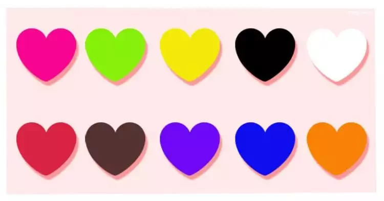 Pilih 1 warna hati, hasilnya bisa ramal kejadian di hari Valentinemu
