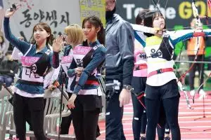 10 Gaya artis K-Pop saat lakukan olahraga panahan, siap tembus hatimu