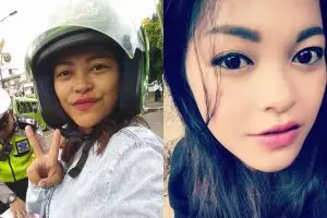 7 Pesona Gina, ojek cantik yang dipuji karena jujur saat ditilang