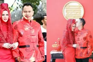 Pesta nikah pakai adat Tionghoa, Angel Lelga bikin netizen salah fokus