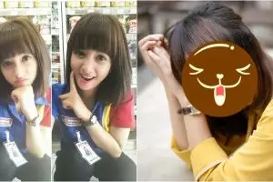 10 Gaya terbaru 'si kasir cantik' Siti Rohmah, cantik bak seleb Korea!