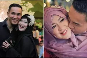 10 Potret mesra Okie Agustina & suami, kisah harmonisnya bikin salut!