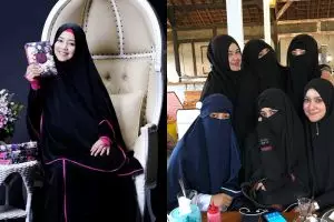 Makin tertutup, begini 7 potret penampilan Nuri Maulida dengan niqab