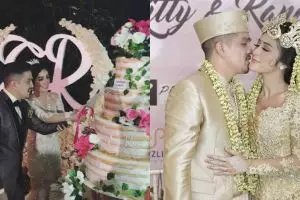 10 Momen meriah nikahan Selvi Kitty-Rangga Ilham, temanya garden party