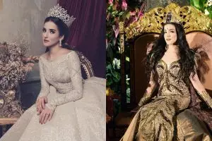 7 Pesona Tasya Farasya dengan berbagai gaun pengantin, cantik banget