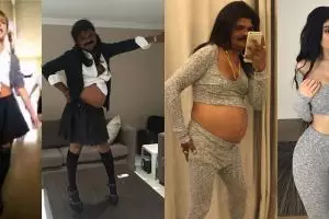 Tirukan gaya seleb dunia, 10 tingkah bapak kekinian ini bikin ngakak