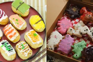 5 Bentuk donat kekinian yang super lucu, dari bentuk love hingga sushi
