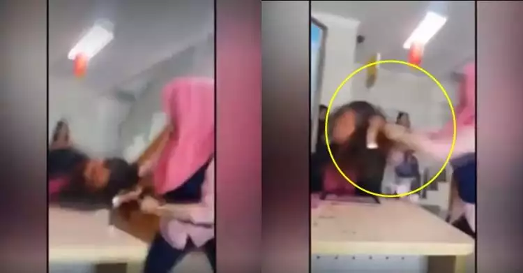Lagi, viral video pelakor dijambak istri sah yang sedang hamil 5 bulan