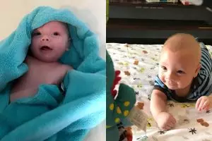 5 Potret gemas putra Stefan-Celine, bobotnya bikin warganet heran