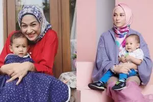 Vakum usai melahirkan, ini 8 potret manis Nina Zatulini urus buah hati