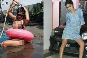 10 Penampilan Revi Mariska ini seksi abis, sampai pose ngangkang