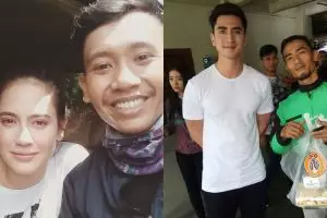 Kisah bahagia 10 driver ojek online ketemu artis bikin senyum sendiri