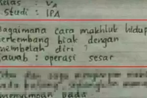 Isi jawaban 4 soal anak SD zaman now ini bikin ketawa sampai mules
