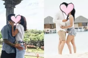 10 Seleb ini nggak risih unggah foto ciuman bibir dengan pasangannya