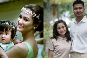 Gaya 6 seleb di pernikahan Chicco dan Putri Marino, kompak warna cerah