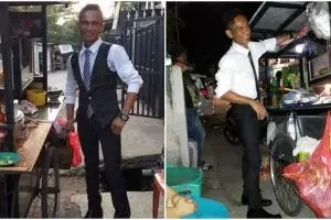8 Gaya abang bakso di Makassar ini nyentrik banget, stylish maksimal