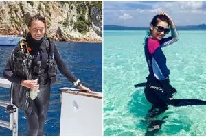 Pesona 5 seleb cantik saat sedang diving, memesona dengan baju ketat
