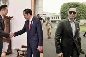 Ini gaya Agus Yudhoyono saat temui Presiden Jokowi, ganteng maksimal