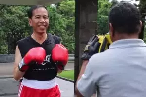 Jokowi blak-blakan, ini ternyata alasannya coba olahraga tinju
