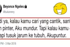 10 Cuitan 'cari jodoh sempurna' ini bikin ngakak guling-guling