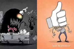 10 Komik ini gambarkan gelapnya dunia bagi penderita depresi berat