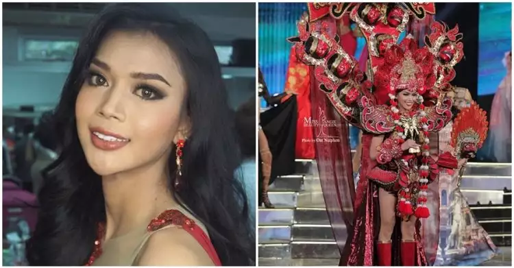 10 Gaya Dinda Syarif, transgender Indonesia di kontes kecantikan dunia