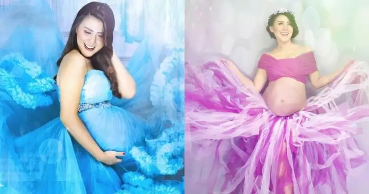 Bersiap lahiran anak kedua, begini 10 foto maternity Rey Utami