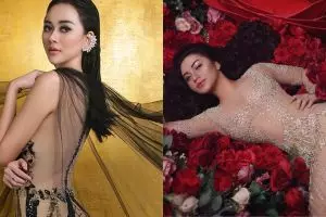 Gaya 7 seleb kenakan baju tipis menerawang, cantik dan elegan banget