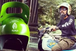 Helm retro antimainstream, bikin jadi pusat perhatian saat berkendara