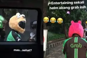 Model helm 10 driver ojek online ini bikin kamu geleng-geleng kepala
