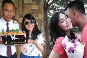 Mulai go public, 8 potret kedekatan Thessa Kaunang & pacar pilotnya