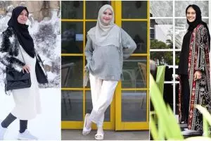 Berhijab dan hamil, ini beda gaya outfit Shireen, Zaskia dan Zee Zee