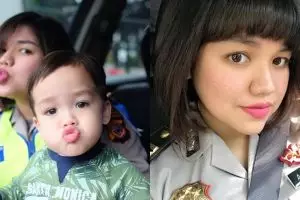 8 Pesona Natasha saat berseragam polisi, polwan cantik adik Vicky Shu