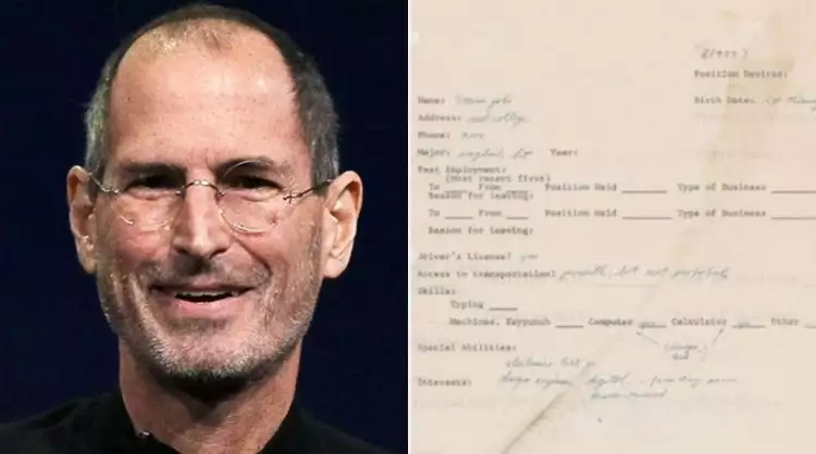 Surat lamaran kerja Steve Jobs terjual, harganya setara 166 iPhone X