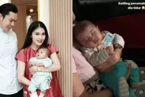 5 Momen Sandra Dewi nidurin bayi keliling kompleks pakai mobil mewah
