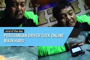 Perjuangan driver ojek online ini bikin terenyuh