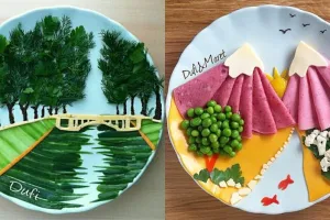 9 Karya pemandangan ini terbuat dari makanan, hasilnya ciamik banget