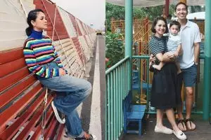 Cuma pakai kaus, 8 gaya mix & match Andien Aisyah ini kece maksimal