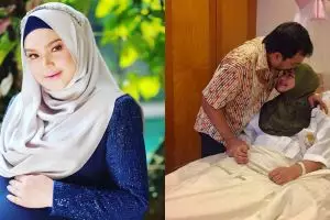 Begini momen pertama kali Siti Nurhaliza gendong bayinya, telaten abis