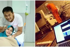 Hanung sambil kerja tunggui Zaskia Mecca operasi, ini respons warganet