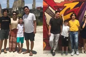 10 Momen seru Indy Barends keluarga kecilnya, sama-sama suka iseng