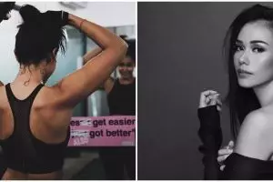 8 Pose Adinia Wirasti pamer pundak ini bikin cowok geregetan