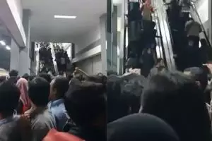 Naik pakai jalur turun, bukti budaya antre di Indonesia masih rendah