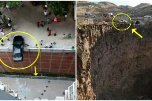 8 Momen tragis kendaraan nyaris tertimpa maut ini ngeri abis